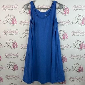 Joe Fresh mini dress flowy bright Vibrant Blue lightweight summer dress
